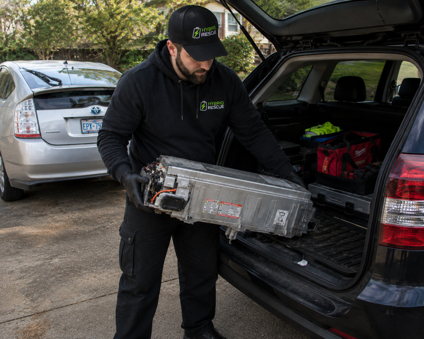 Old hybrid battery pickup service